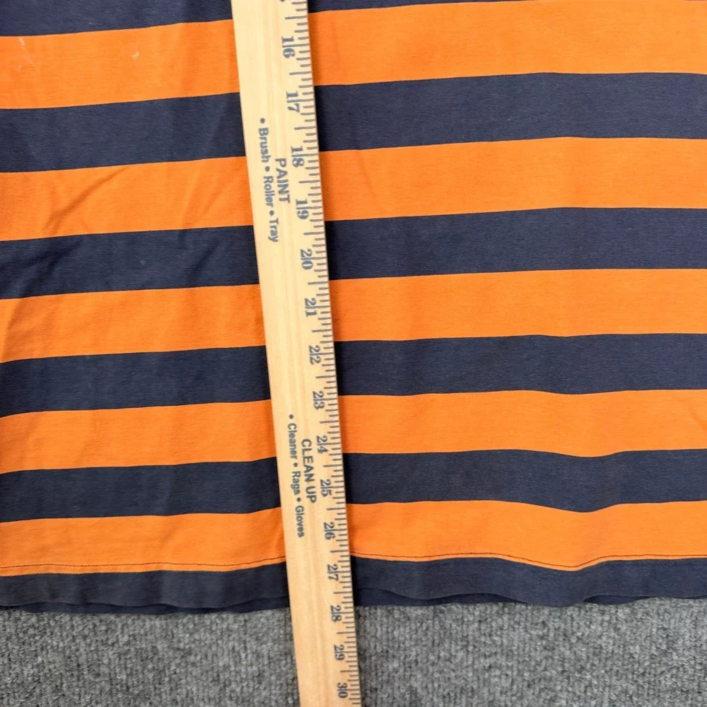 Vintage Polo Ralph Lauren Rugby Shirt Mens XL Orange Blue Striped Short Sleeve
